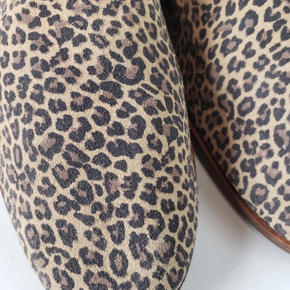 Lucky Brand Cahill Cheetah Suede Leather Loafers Size 8.5 - Picture 4 of 10